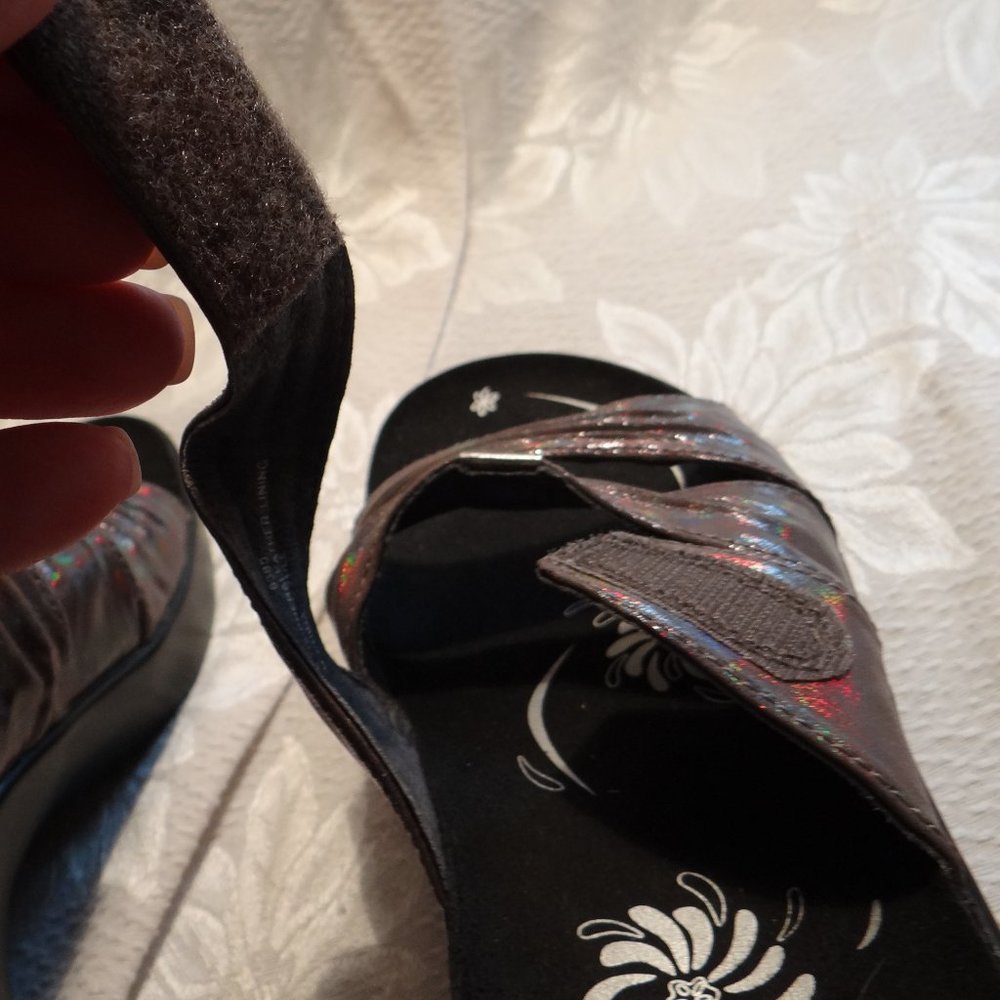 Abeo Darci Brown Sparkle Sandals Size 8N - Picture 6 of 7